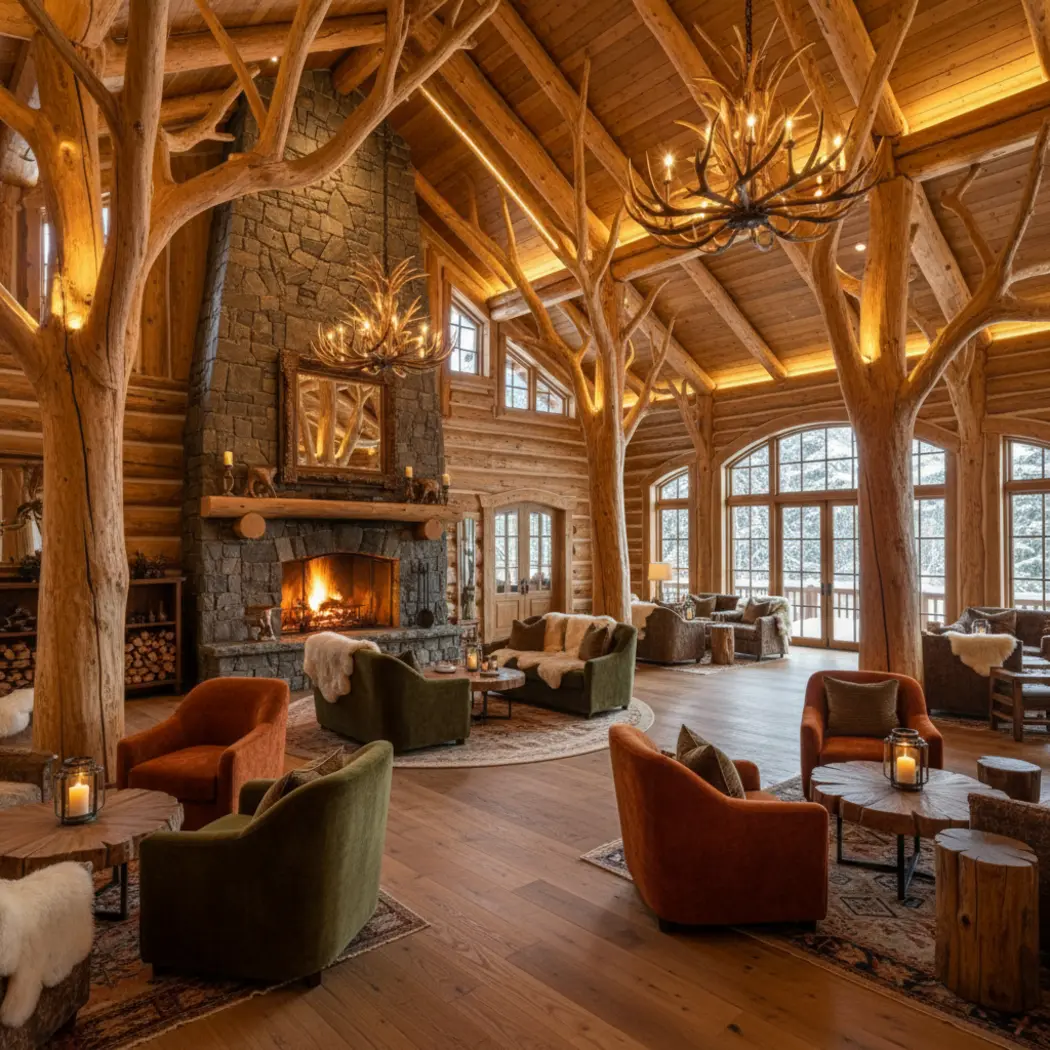 Die Haupthalle der Ranch